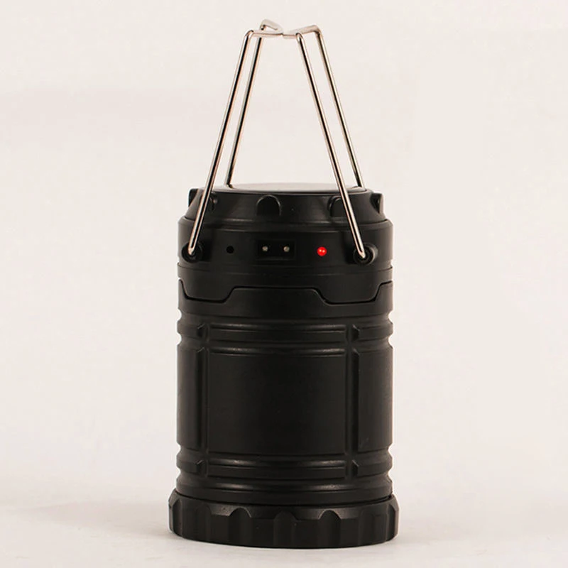 

Outdoor 2in1 Portable Solar Rechargeable Light Collapsible LED Tent Night Lamp Lan Camping