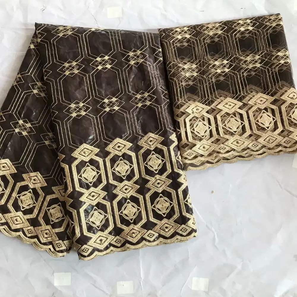 Базен riche getzner с кружевной тканью 5+ 2 ярдов/партия вышитая ткань из хлопка для больших вечерние KY B-5 02