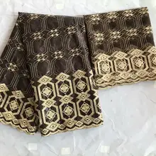 Базен riche getzner с кружевной тканью 5+ 2 ярдов/партия вышитая ткань из хлопка для больших вечерние KY B-5 02