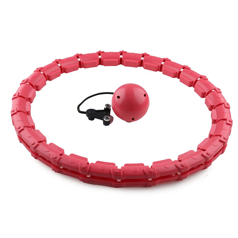 Fitness Hoop Adjustable Sport Hoops for Abdominal Exercise Detachable Massage