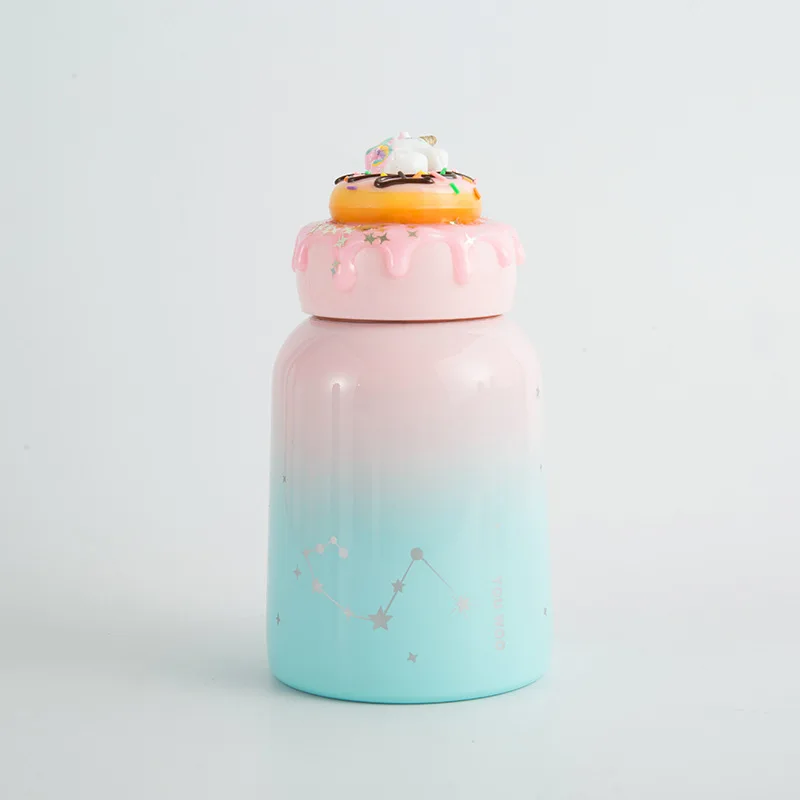 360 мл Новая креативная нержавеющая сталь милый торт термос бутылка для воды портативная детская чашка - Цвет: Color 2