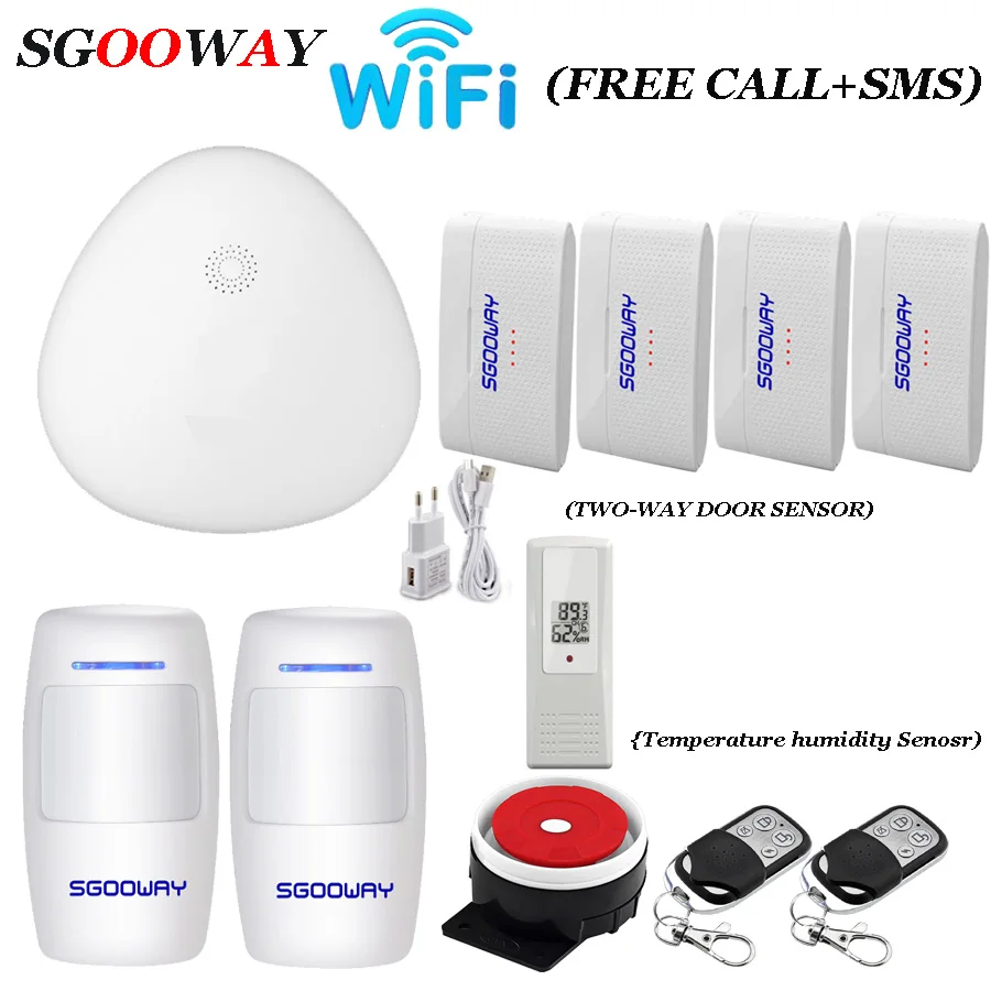 Wi-fi домашняя охранная сигнализация DIY комплект IOS Android смартфон приложение охранная сигнализация wifi переключатель с ip-камерой - Цвет: Ket F
