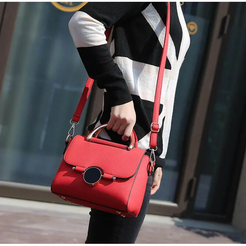 SMOOZA, женская сумка, новая мода, сумки через плечо для леди, одноцветные сумки, милые сумки для покупок, сумка-мессенджер, с замком, черный, красный цвет, сумки для рук