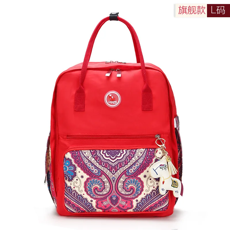 

Multi Functional Nappy Bag Large Capacity Waterproof Backpack Fashionable Printing Mother And Baby Bag For Traval