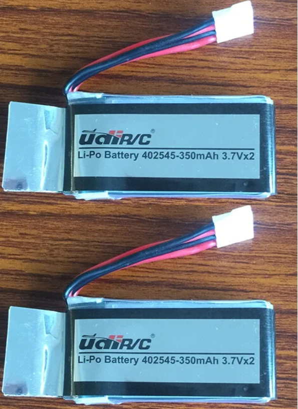 

2PCS RC Drone Battery 3.7V 350mAh LIPO battery for U919 U919A U945A U845A Remote Control rc drone Spare parts battery
