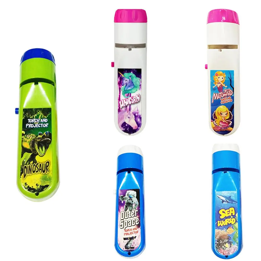 

Projection Flashlight Children Projector Light Cute Cartoon Toy Night Photo Picture Light Bedtime Learning Fun Toys For Baby