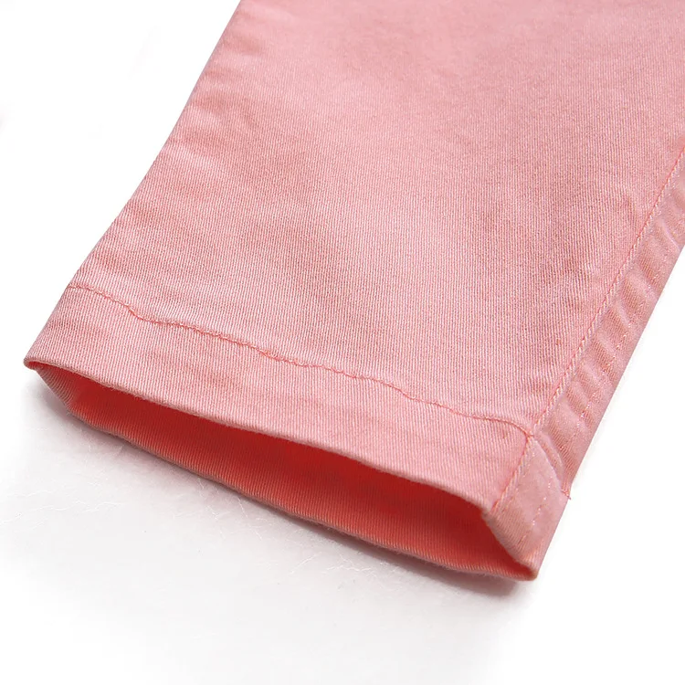 Облегающие брюки для девочек на весну и осень, стиль, хлопковые брюки с эффектом потертости для больших мальчиков детские брюки узкие брюки в Корейском стиле, AliE