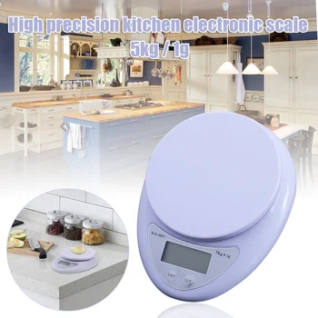

Electronic Digital Scale 5Kg/1g Kitchen Scale Precise Food Scale with LCD Display for Kitchen Office B99
