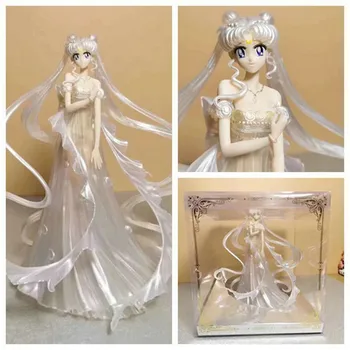 

Sailor Moon GK Tsukino Usagi Wedding Dress Sculpture Desktop Decor Action Figure Collection Model Toy Kids Birthday Gift X5420