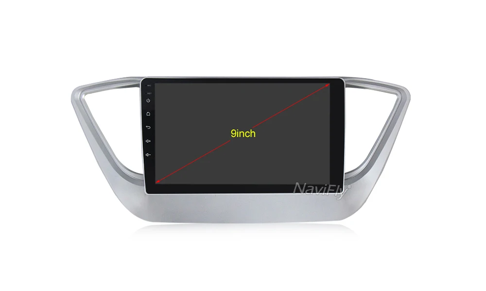 Clearance NaviFly Android 8.1 car multimedia player for Hyundai Verna Solaris 2017 2018 car gps navigation Autoradio map 1024*600 HD AM FM 4