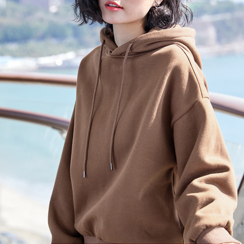 Basic Solid Color Hoodie
