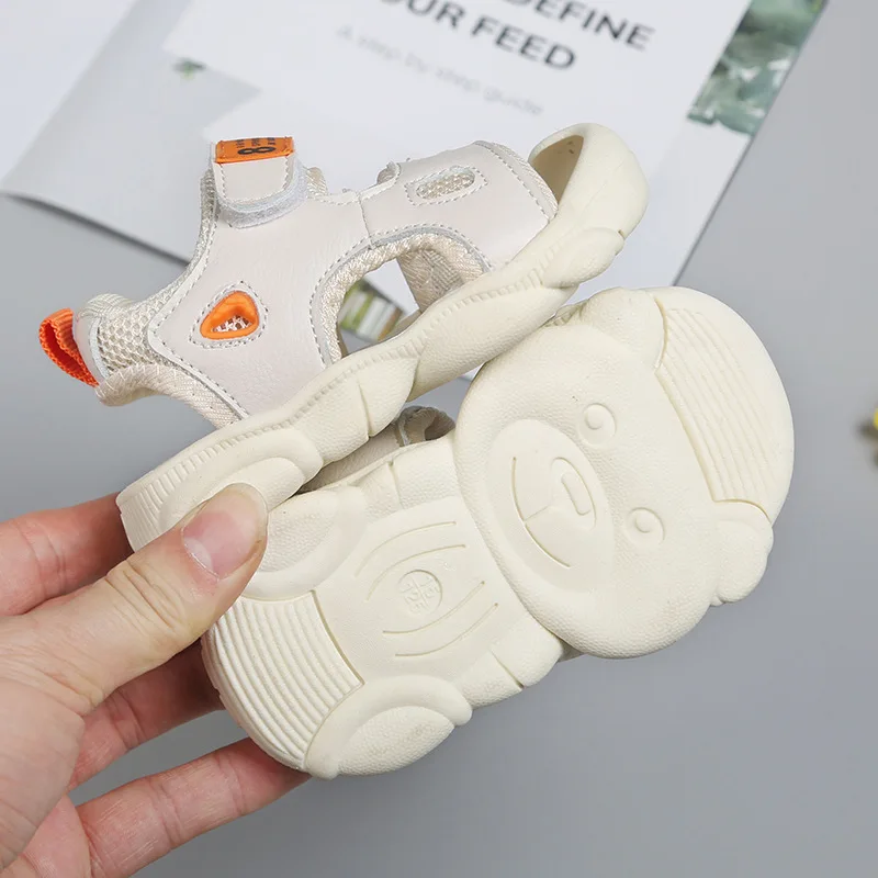 

Children's Sandals Beach Shoes Bear-bottom Summer 0-3 Years Old Baby Sandals Soft Soles Non-slip Breathable Toddler Shoes