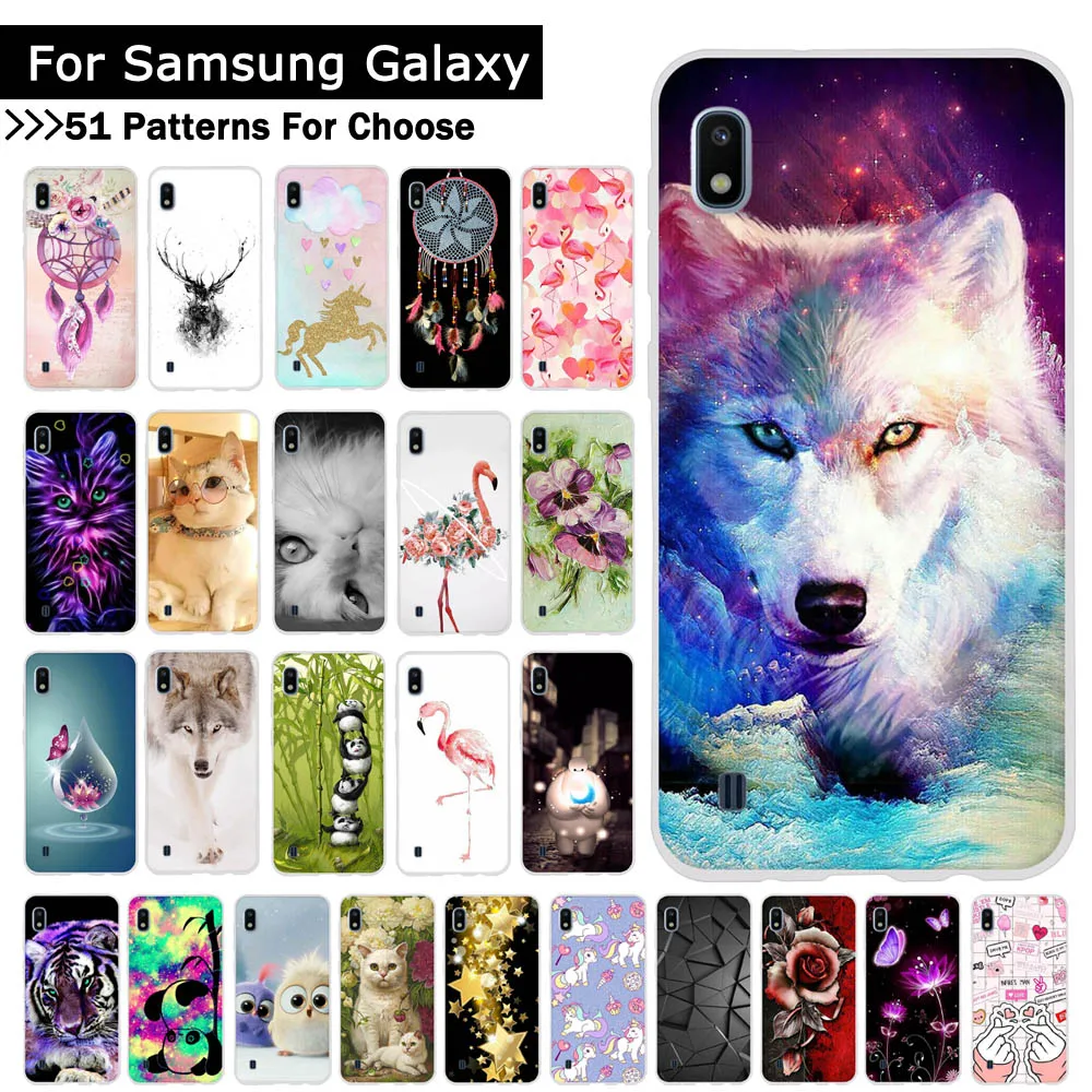 

For Samsung Galaxy A10 A20 A30 A40 A50 A70 Phone Cover Animal Cartoon Soft Silicone TPU Cases Back Phone Covers Coque Fundas