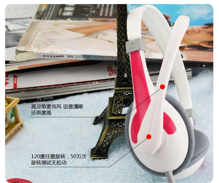 Jiahe Ct-635 Настольная компьютерная гарнитура для ноутбука многоцветные игровые наушники