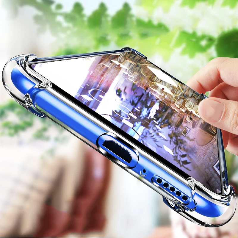 

Clear Phone Case For Huawei Honor 8C 10 8X Max Shockproof Cover For Huawei P Smart Y9 2019 Mate 20 10 Pro 20X P20 Lite P30 Lite