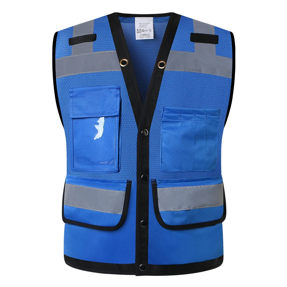 Safety Vest High Visibility Mesh Reflective Vest with Pockets for Men & Women reflective safety vest