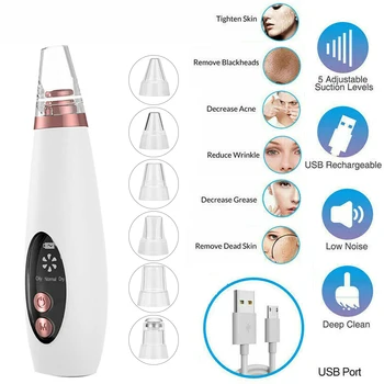 

Practical Pore Cleaner Blackhead Cleaner Device Remove Blackhead Device Electric Blackhead Tester Rechargable Blackhead Remover