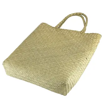 

Shoulder Bag Women's Fashion Embroidery Cane Grass Woven Beach Bag
