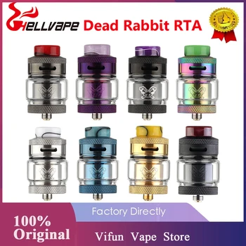 

Original Hellvape Dead Rabbit RTA 2ml/4.5ml Tank Atomizer with 24mm Unique Dead Rabbit Carving Pattern E-Cigarette Vs Drop Dead