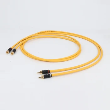 

Pair VDH MC D102 MK III HYBRID RCA Interconnect Cable Wire with Gold Plated RCA Plug Hifi Audio RCA to RCA Extension Cord