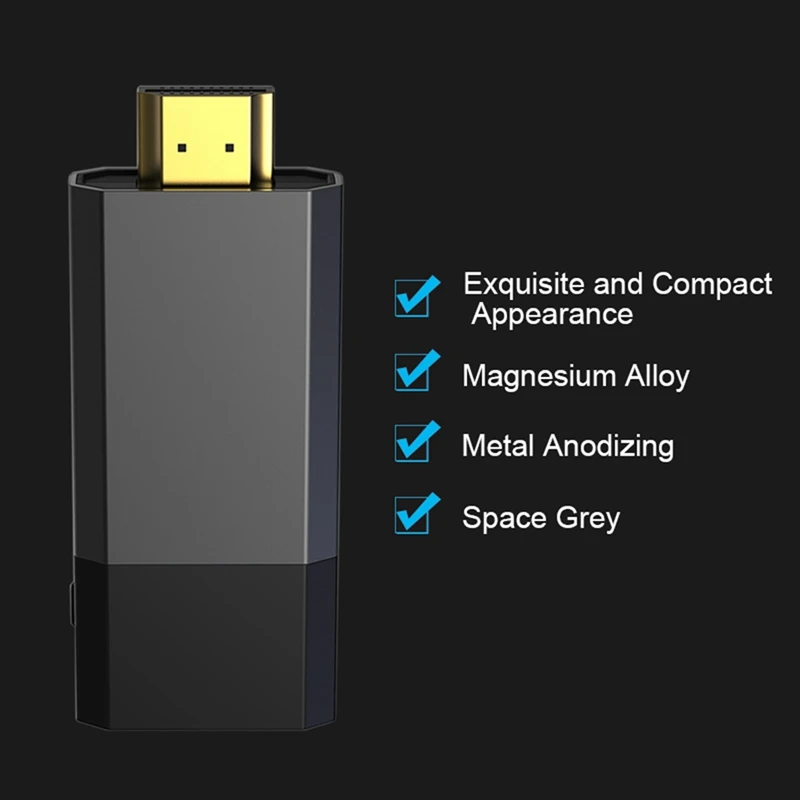 Abkt-wecast Tv Dongle для Android Ios двухъядерный для Netflix Youtube на экране C8 Miracast Hdtv дисплей Поддержка проектора Hdmi Ss