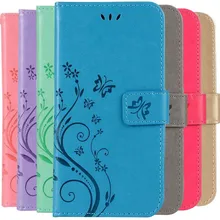 Чехол для телефона с изображением розы бабочки для Apple iphone X, XR, Xs, 11 Pro Max, 8, 7, 6, 6s Plus, 5, 5S, 4, 4S, флип-чехол, Кожаные чехлы кошелёк, Capa P04E