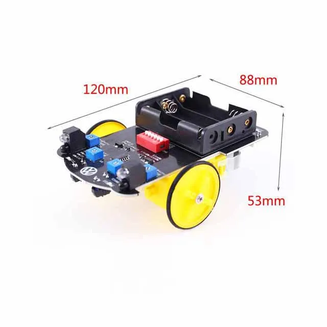 

A23-- Intelligent Tracking Smart Car Suite DIY Kits TT Motor Obstacle Avoidance Car Electronic Components