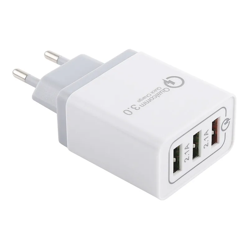 White 3USB Штепсельная Вилка европейского стандарта 3-Порты и разъёмы USB Выход зарядное устройство для телефона для путешествий для Motorola Moto G Turbo Edition Droid Maxx 2 Turbo 2 Nexus 6 один Мощность видение - Тип штекера: White 3USB
