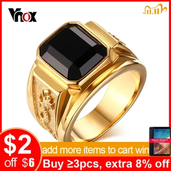 

Vnox Dragon Ring Men Wedding Party Jewelry Stainless Steel Gold Color