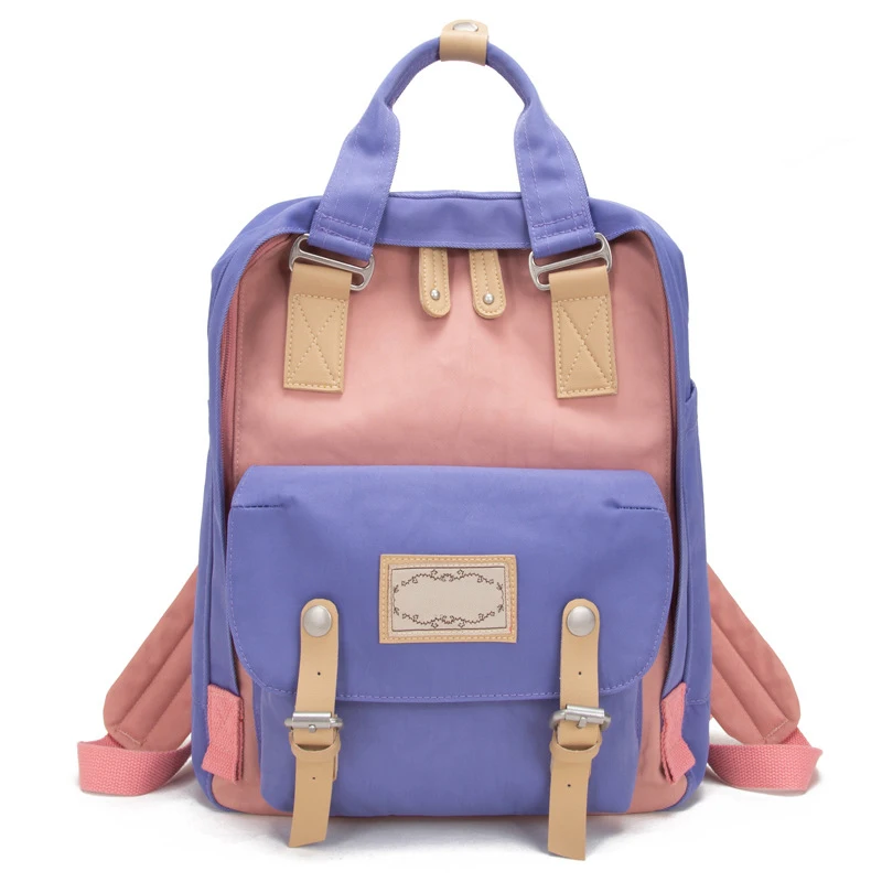 

New Korean Style College Backpack Fashion Mother Out Bag Large Capacity Multi-Function Portable Mummy Bag Diaper Backpack