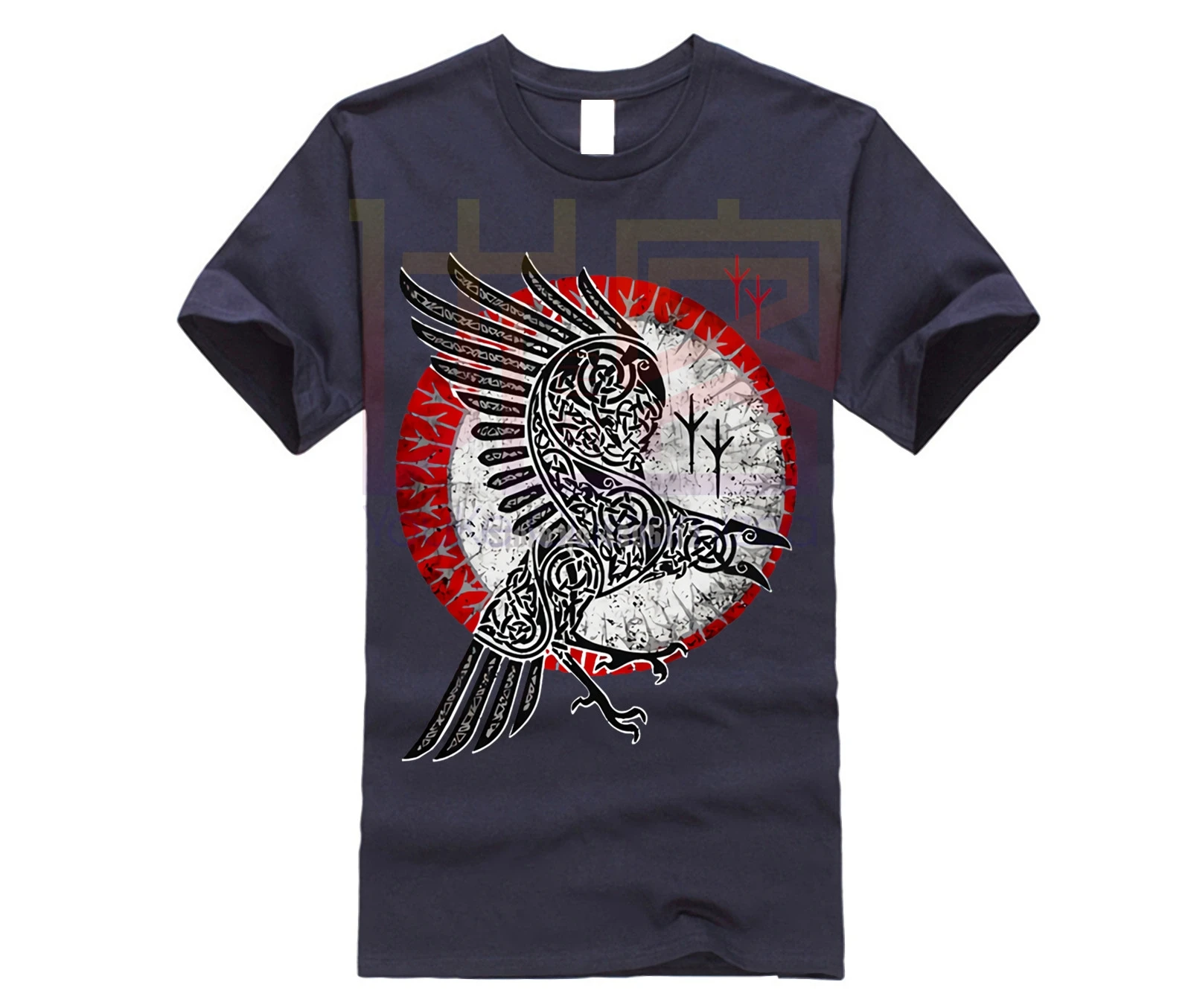 Norse Raven футболка Hugin And Munin Valhalla в стиле норвежских викингов ОДИН Тор | Мужская