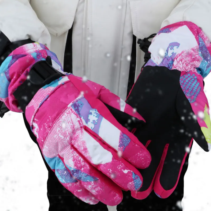 30 градусов для мужчин, женщин, мальчиков и девочек, детские лыжные перчатки, перчатки для сноуборда, мотоциклетные зимние лыжные альпинистские Водонепроницаемые зимние перчатки