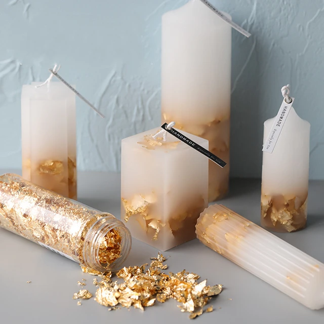 Gold Folie der Kerze 2g Wachs Folie Handgemachte Kerzen Creative Duft  Kerzen DIY Materialien Mousse Folie Dekoration - AliExpress