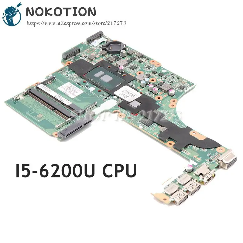 NOKOTITON 827025-001 827025-501 827025-601 837786-601 DA0X63MB6H1 для hp Probook 450 G3 PC материнская плата I5-6200U Процессор R7 M340 GPU