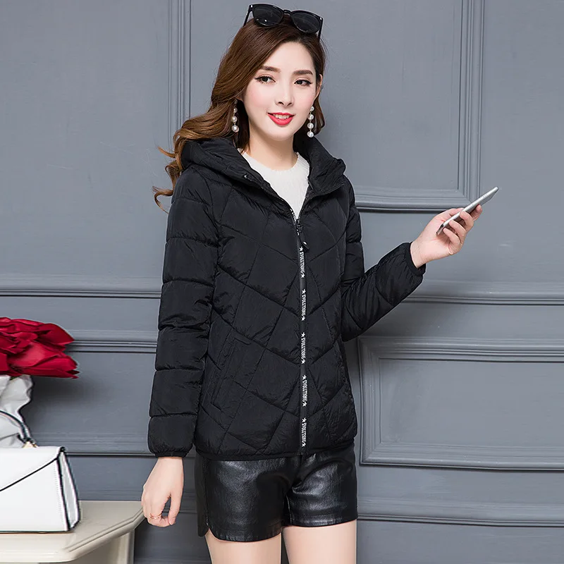 

Short Hooded Cotton-padded Clothes Women's Autumn And Winter 2019 New Style Korean-style Slim Fit Slimming Cotton-padded Jacket