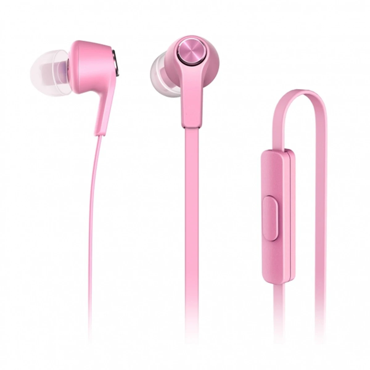 Xiaomi поршень красочная версия 3,5 мм наушники-вкладыши гарнитура микрофон для iPhone/Xiaomi/samsung/htc - Цвет: Розовый
