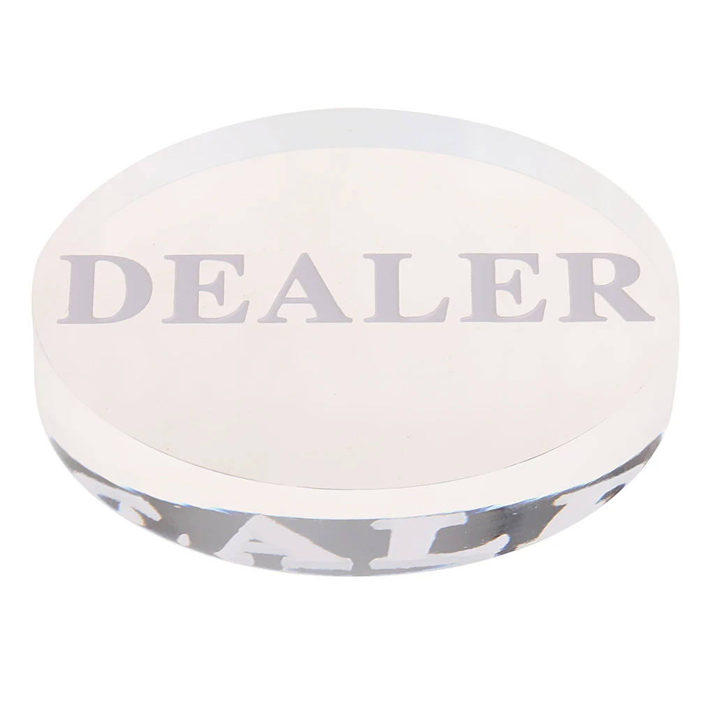 

Poker Dealer Button Acrylic PokerStars Dealer for Poker Cards Game 56mm Best