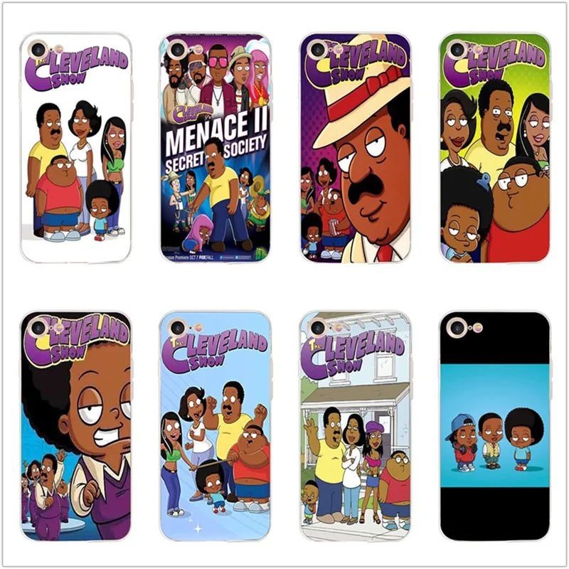 

The Cleveland Show soft TPU phone cover for iphone 11 pro 6s 7 8 6 plus case x xr xs max 5s 5 se 10 Funny Cartoon shell Coque