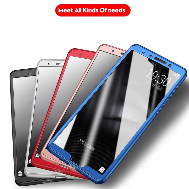 360 полный защитный чехол для huawei P Smart Z Plus чехол жесткий ударопрочный Y6 Pro Y9 Y7 Y5 Psmart тонкое дно со стеклом