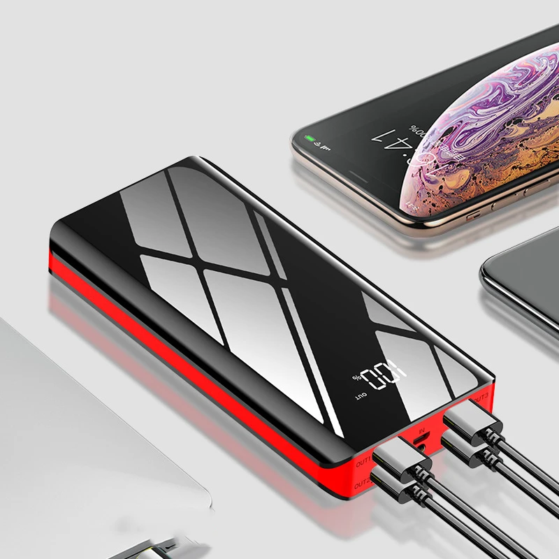 Внешний аккумулятор 30000 мАч со светодиодным дисплеем внешний для iPhone Xiaomi