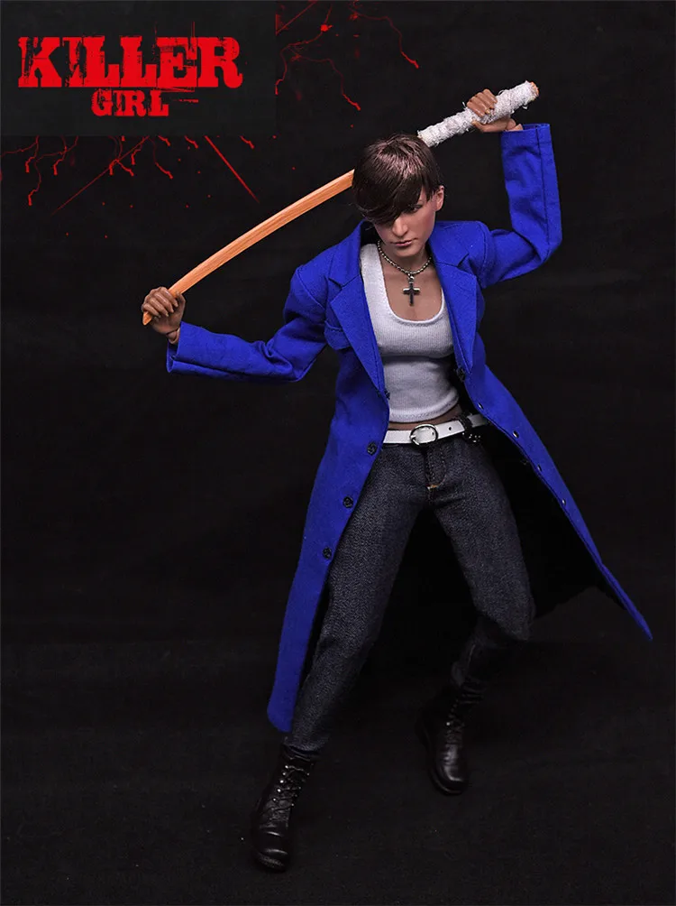 1:6 масштаб коллекционная Женская фигурка Bad girl killer 1" фигурка Ультра гибкая кукла пластиковая модель игрушки