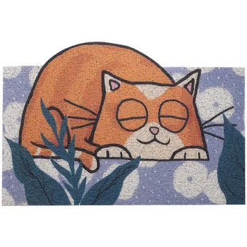 

Bathroom Mat Cartoon Cat Cute Animal Special-Shaped Circle Silk Floor Mat Carpet Doormat Doormat Household Funny Cute Doormats