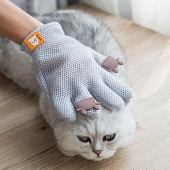 

Pet Hair Glove Comb Pet Dog Cat Grooming Cleaning Glove Deshedding Hair Remover Massage Brush Animal Supplies Cat Accessoies