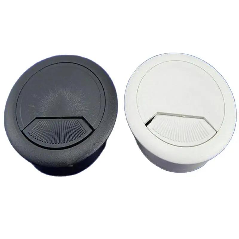 10Pcs 60mm 와이어 구멍 커버 하드웨어 액세서리 사무실 가구 컴퓨터 그로 멧 데스크 테이블에 대 한 케이블 깔끔한 콘센트 스위치 플레이트