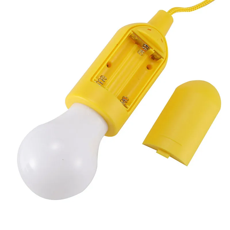 Portable Battery Led Light Bulb For Outdoor Hanging Tent Rope Pull