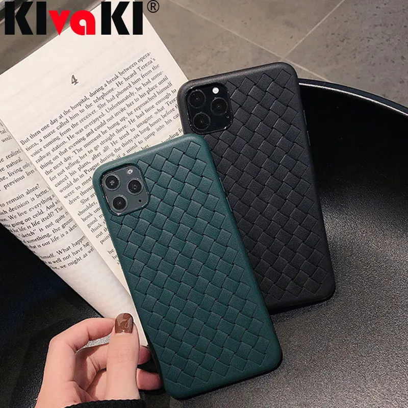 

Breathable Mesh phone Case For iPhone 11 Pro Max XS 6 6S 7 8 Plus Weaving Grid Cover Coque Capa for iPhone11 X XR Silicone Shell