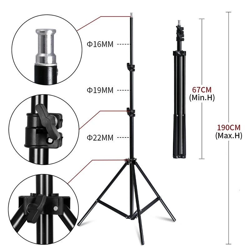 Professional Photography Lighting Equipment Kit