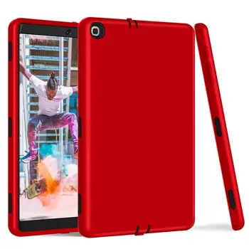 

For Samsung Galaxy tab A 10.1 SM-T510 SM-T515 2019 Case 3 Layer Full Body Protective Cover Plastic+Rubber Case T510 Coque Funda
