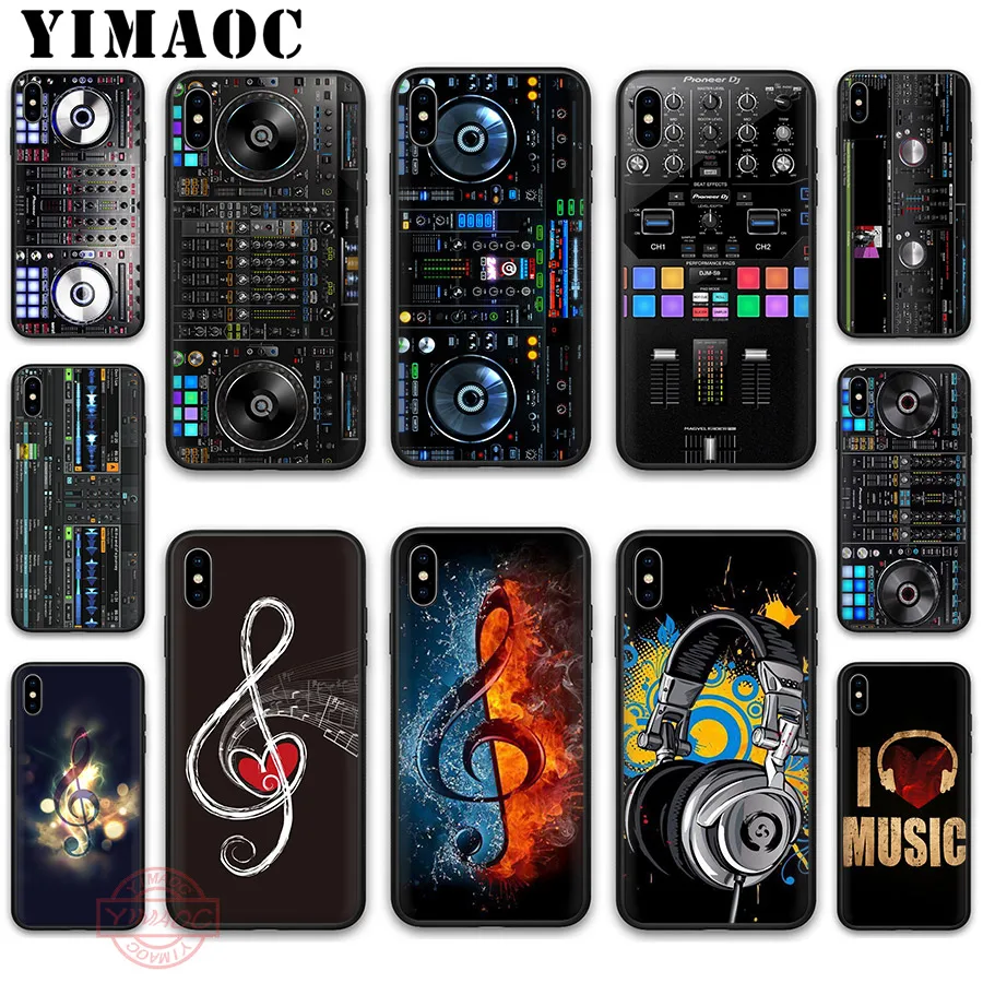 YIMAOC Ddj dj music Soft Silicone Case Cover for Apple iPhone 5 5S SE 6 6S 7 8 Plus X XS XR 11 Pro Max Back Shell | Мобильные