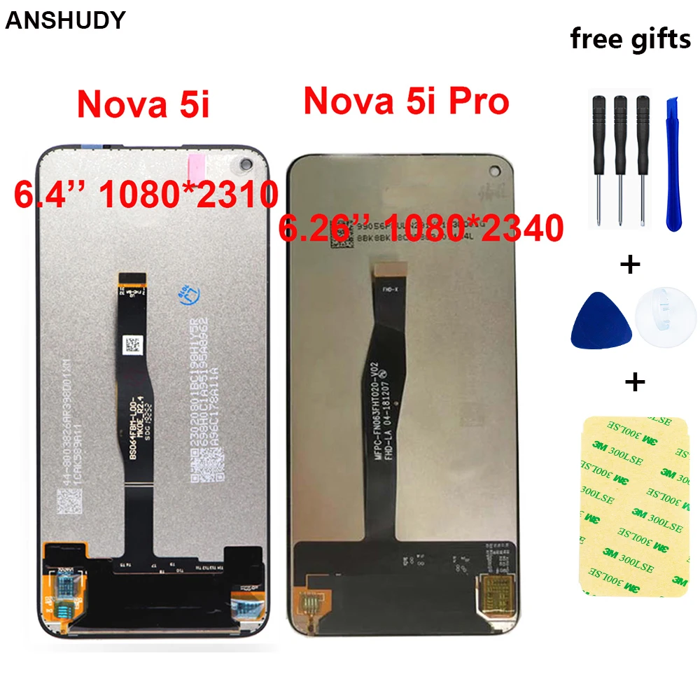 

For Huawei Nova 5i LCD Touch Screen Digitizer Assembly GLK-LX1 GLK-LX2 For Huawei Nova 5i Pro LCD Display SPN-LX1 SPN-AL00